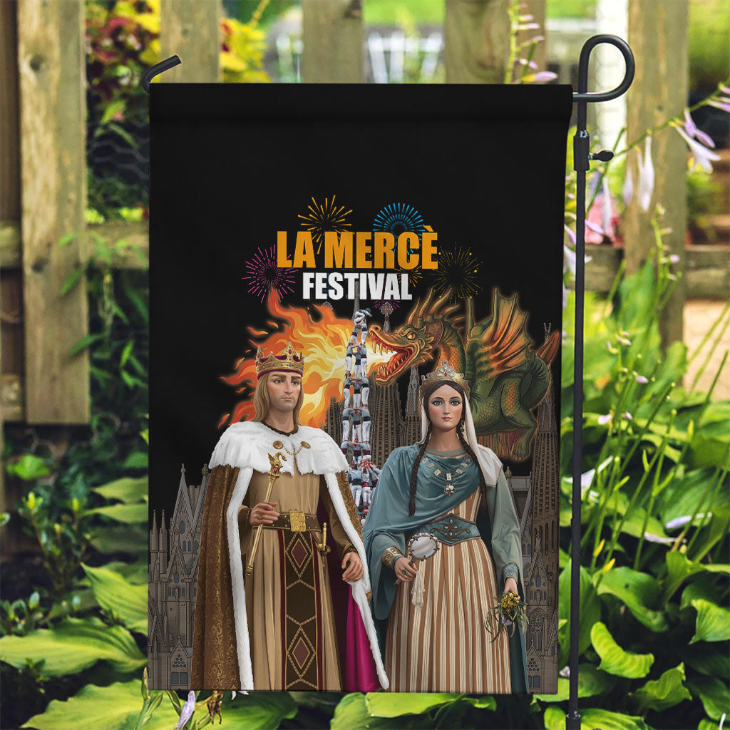 La Merce Festival Barcelona Garden Flag Catalan Tradition Celebration Sagrada Familia Fireworks Art