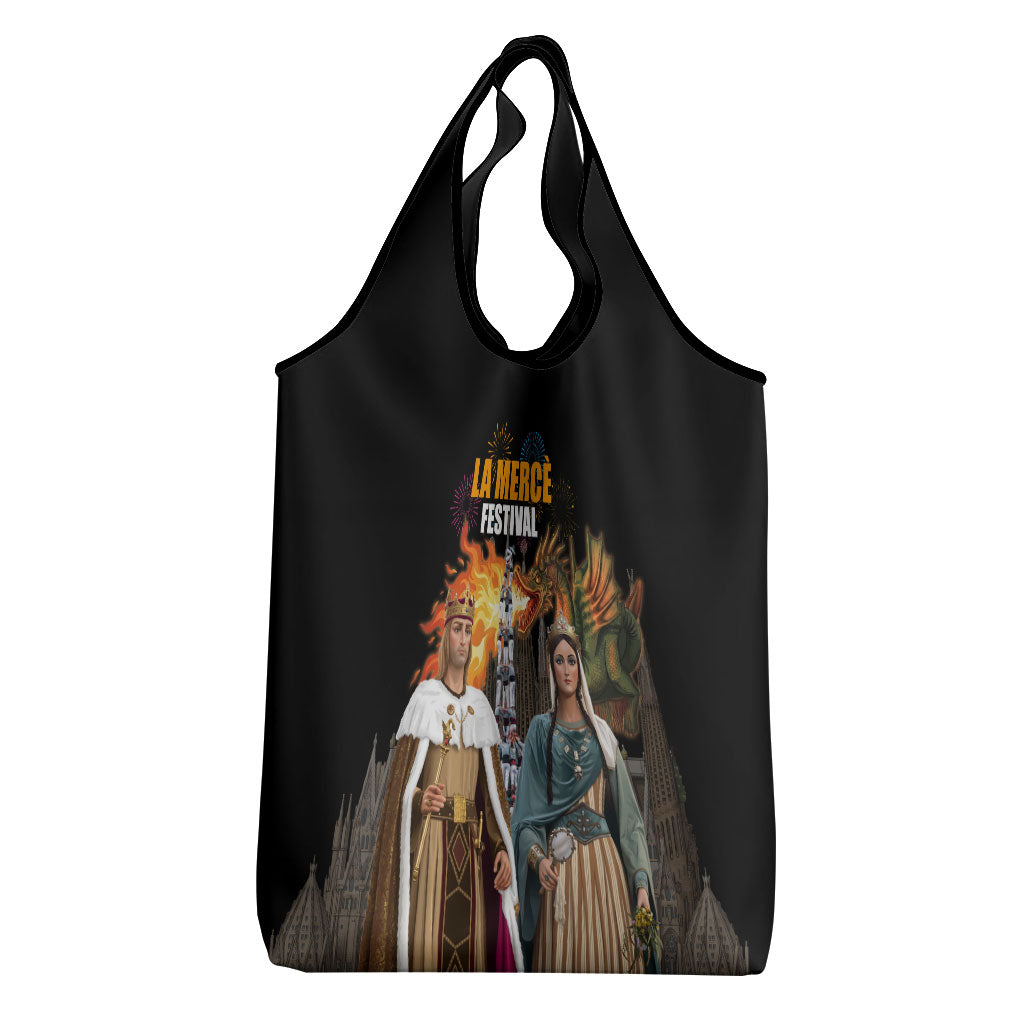 La Merce Festival Barcelona Grocery Bag Catalan Tradition Celebration Sagrada Familia Fireworks Art