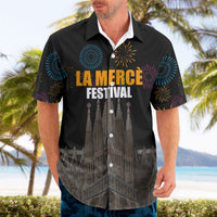 La Merce Festival Barcelona Hawaiian Shirt Catalan Tradition Celebration Sagrada Familia Fireworks Art