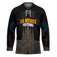 La Merce Festival Barcelona Hockey Jersey Catalan Tradition Celebration Sagrada Familia Fireworks Art