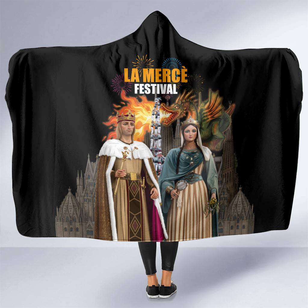 La Merce Festival Barcelona Hooded Blanket Catalan Tradition Celebration Sagrada Familia Fireworks Art