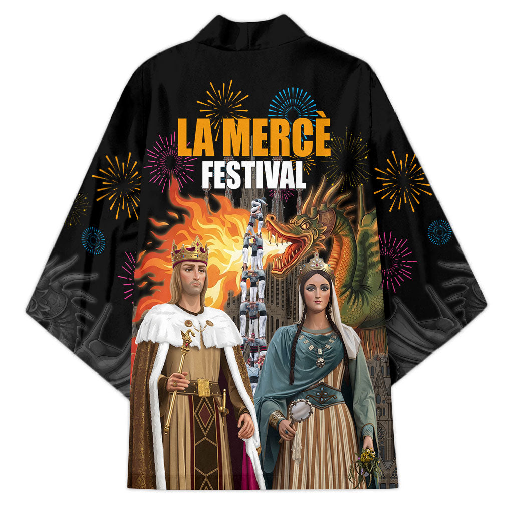 La Merce Festival Barcelona Kimono Catalan Tradition Celebration Sagrada Familia Fireworks Art