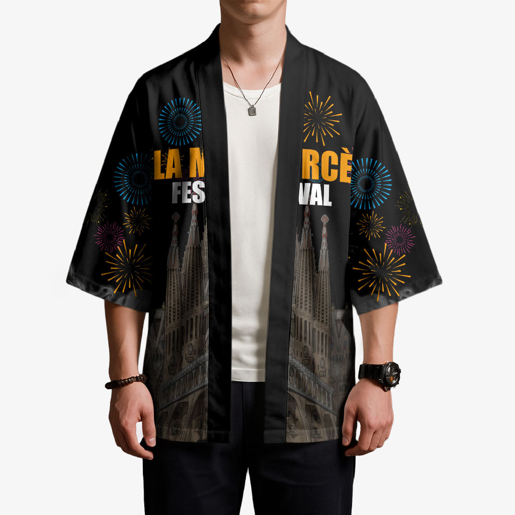 La Merce Festival Barcelona Kimono Catalan Tradition Celebration Sagrada Familia Fireworks Art