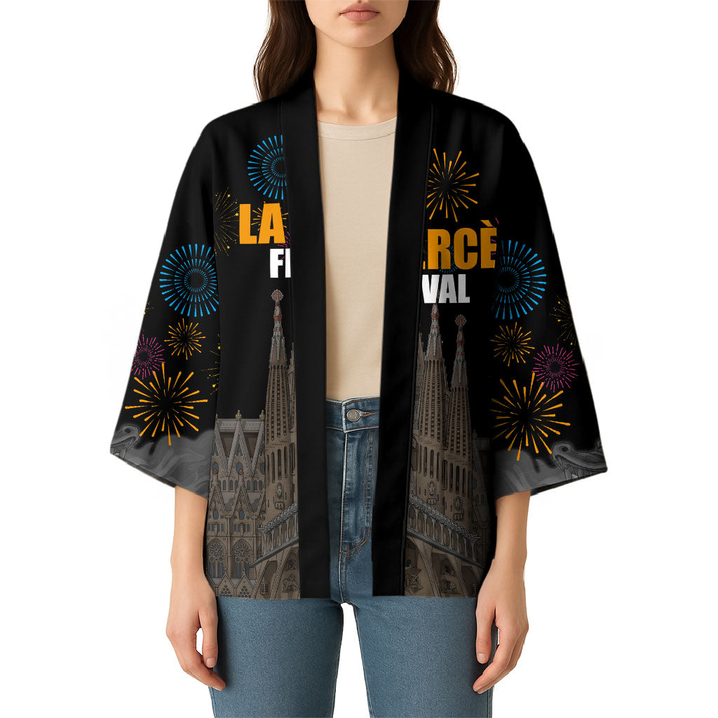 La Merce Festival Barcelona Kimono Catalan Tradition Celebration Sagrada Familia Fireworks Art