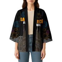 La Merce Festival Barcelona Kimono Catalan Tradition Celebration Sagrada Familia Fireworks Art