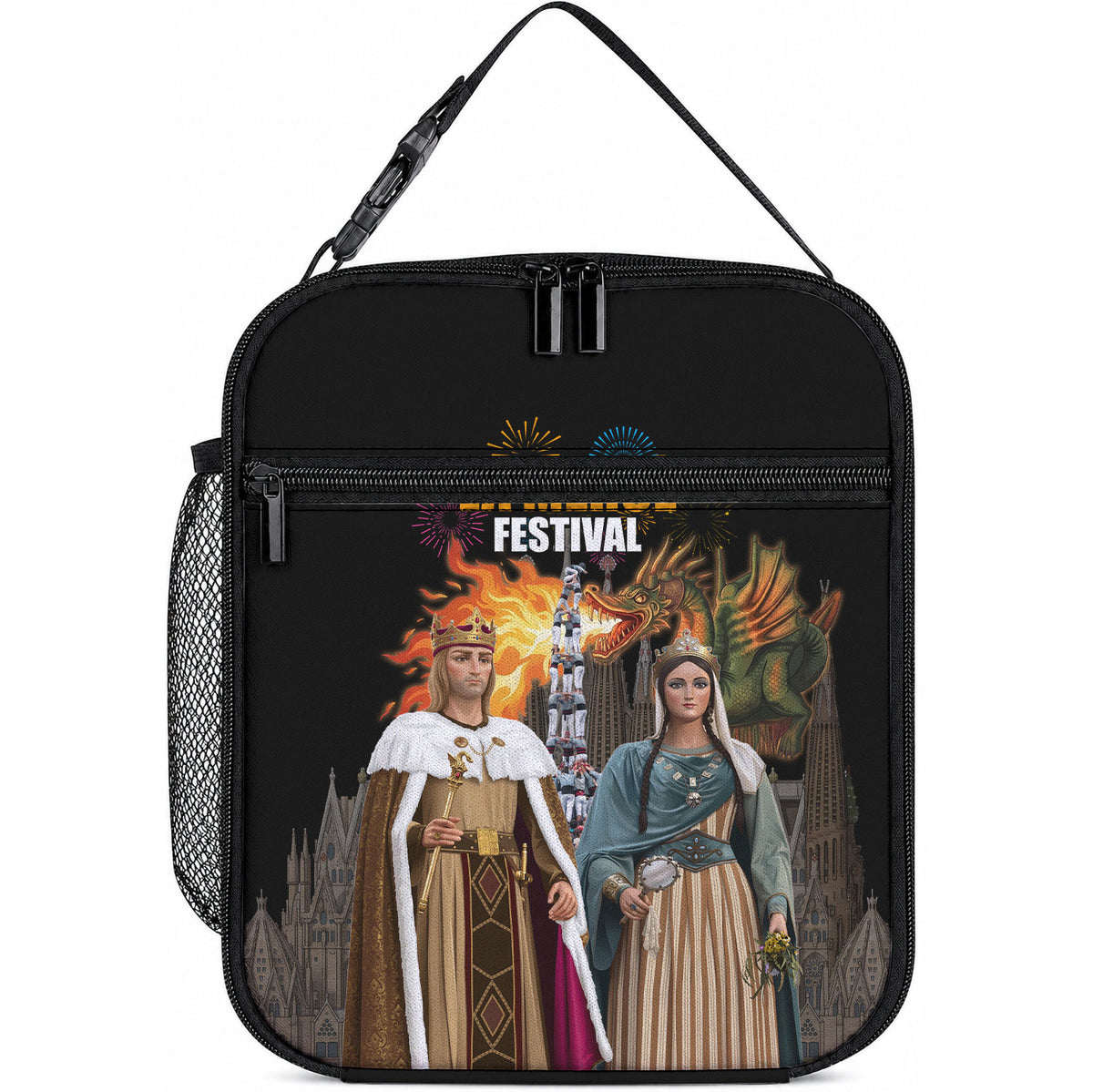 La Merce Festival Barcelona Lunch Bag Catalan Tradition Celebration Sagrada Familia Fireworks Art