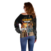 La Merce Festival Barcelona Off Shoulder Sweater Catalan Tradition Celebration Sagrada Familia Fireworks Art