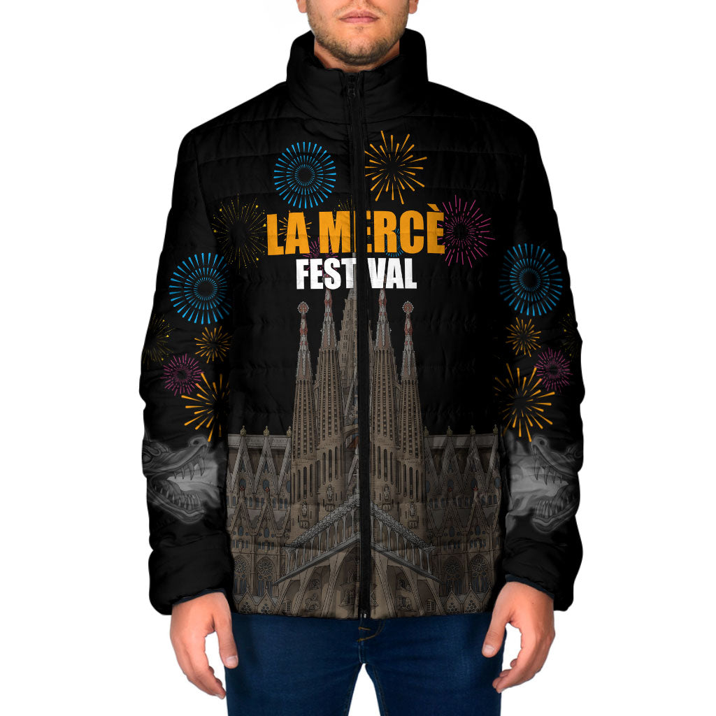 La Merce Festival Barcelona Padded Jacket Catalan Tradition Celebration Sagrada Familia Fireworks Art