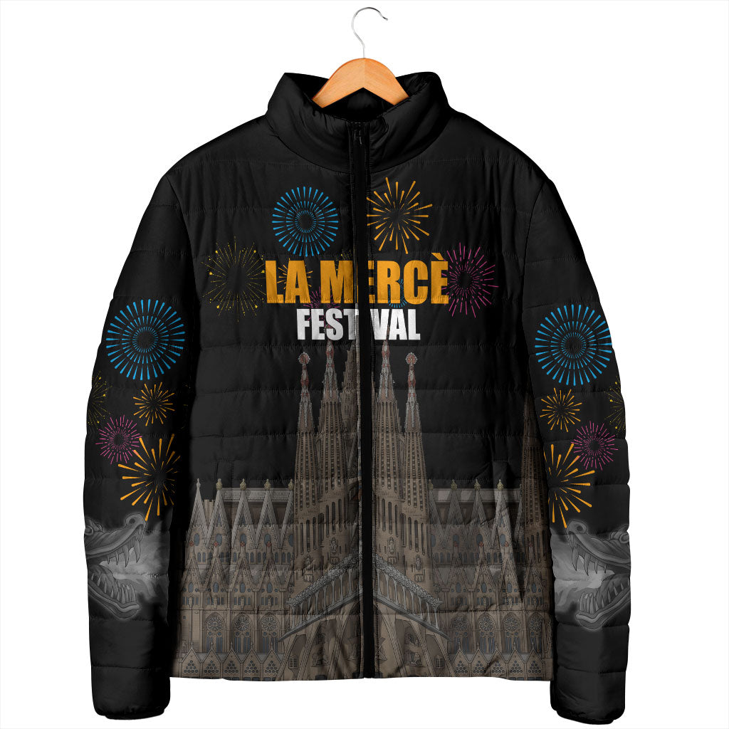 La Merce Festival Barcelona Padded Jacket Catalan Tradition Celebration Sagrada Familia Fireworks Art