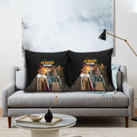 La Merce Festival Barcelona Pillow Cover Catalan Tradition Celebration Sagrada Familia Fireworks Art