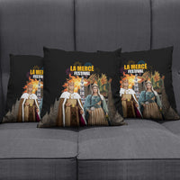 La Merce Festival Barcelona Pillow Cover Catalan Tradition Celebration Sagrada Familia Fireworks Art