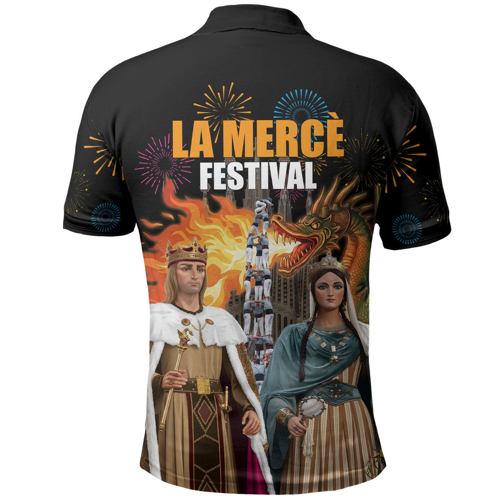 La Merce Festival Barcelona Polo Shirt Catalan Tradition Celebration Sagrada Familia Fireworks Art