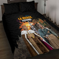 La Merce Festival Barcelona Quilt Bed Set Catalan Tradition Celebration Sagrada Familia Fireworks Art