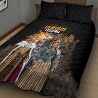 La Merce Festival Barcelona Quilt Bed Set Catalan Tradition Celebration Sagrada Familia Fireworks Art