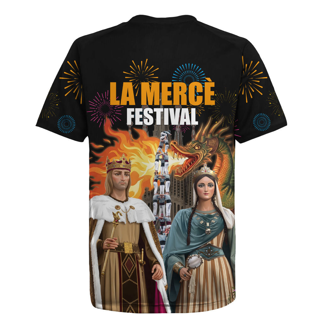 La Merce Festival Barcelona Rugby Jersey Catalan Tradition Celebration Sagrada Familia Fireworks Art