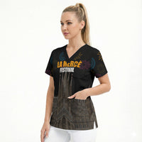 La Merce Festival Barcelona Scrub Top Catalan Tradition Celebration Sagrada Familia Fireworks Art
