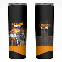 La Merce Festival Barcelona Skinny Tumbler Catalan Tradition Celebration Sagrada Familia Fireworks Art