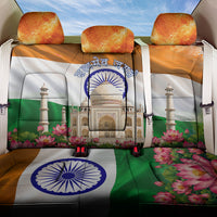 India Flag Peacock Back Car Seat Cover Vibrant Cultural Indian Taj Mahal Lotus
