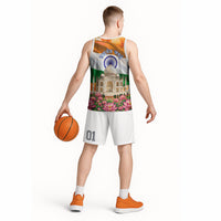 India Flag Peacock Basketball Jersey Vibrant Cultural Indian Taj Mahal Lotus
