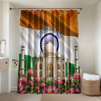 India Flag Peacock Bathroom Set Vibrant Cultural Indian Taj Mahal Lotus
