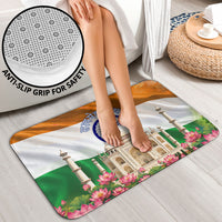 India Flag Peacock Bathroom Set Vibrant Cultural Indian Taj Mahal Lotus