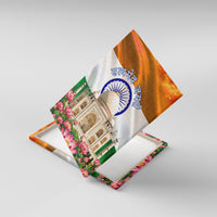 India Flag Peacock Canvas Wall Art Vibrant Cultural Indian Taj Mahal Lotus