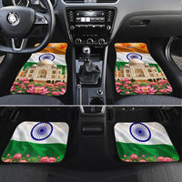 India Flag Peacock Car Mats Vibrant Cultural Indian Taj Mahal Lotus
