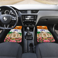 India Flag Peacock Car Mats Vibrant Cultural Indian Taj Mahal Lotus