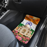 India Flag Peacock Car Mats Vibrant Cultural Indian Taj Mahal Lotus