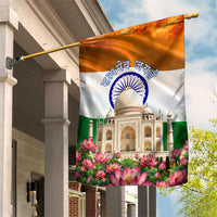 India Flag Peacock Garden Flag Vibrant Cultural Indian Taj Mahal Lotus
