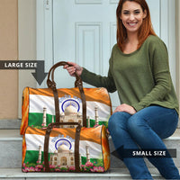 India Flag Peacock Travel Bag Vibrant Cultural Indian Taj Mahal Lotus