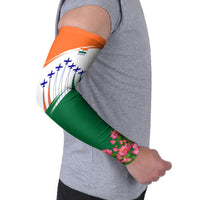 India Flag Arm Sleeves Jet Flypast Ashoka Chakra Lotus Vibrant Patriotic Tricolor