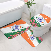 India Flag Bathroom Set Jet Flypast Ashoka Chakra Lotus Vibrant Patriotic Tricolor