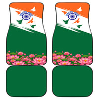India Flag Car Mats Jet Flypast Ashoka Chakra Lotus Vibrant Patriotic Tricolor