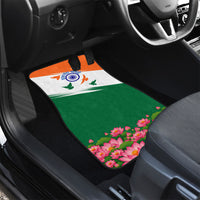 India Flag Car Mats Jet Flypast Ashoka Chakra Lotus Vibrant Patriotic Tricolor