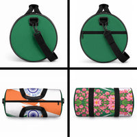 India Flag Duffle Bag Jet Flypast Ashoka Chakra Lotus Vibrant Patriotic Tricolor