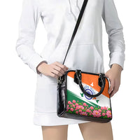 India Flag Shoulder Handbag Jet Flypast Ashoka Chakra Lotus Vibrant Patriotic Tricolor