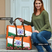 India Flag Travel Bag Jet Flypast Ashoka Chakra Lotus Vibrant Patriotic Tricolor