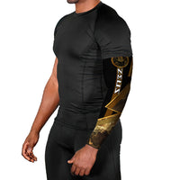 Zeus Greek Mythology King Of Gods Arm Sleeves Gold Meander Pattern Lightning Bolt Mythological