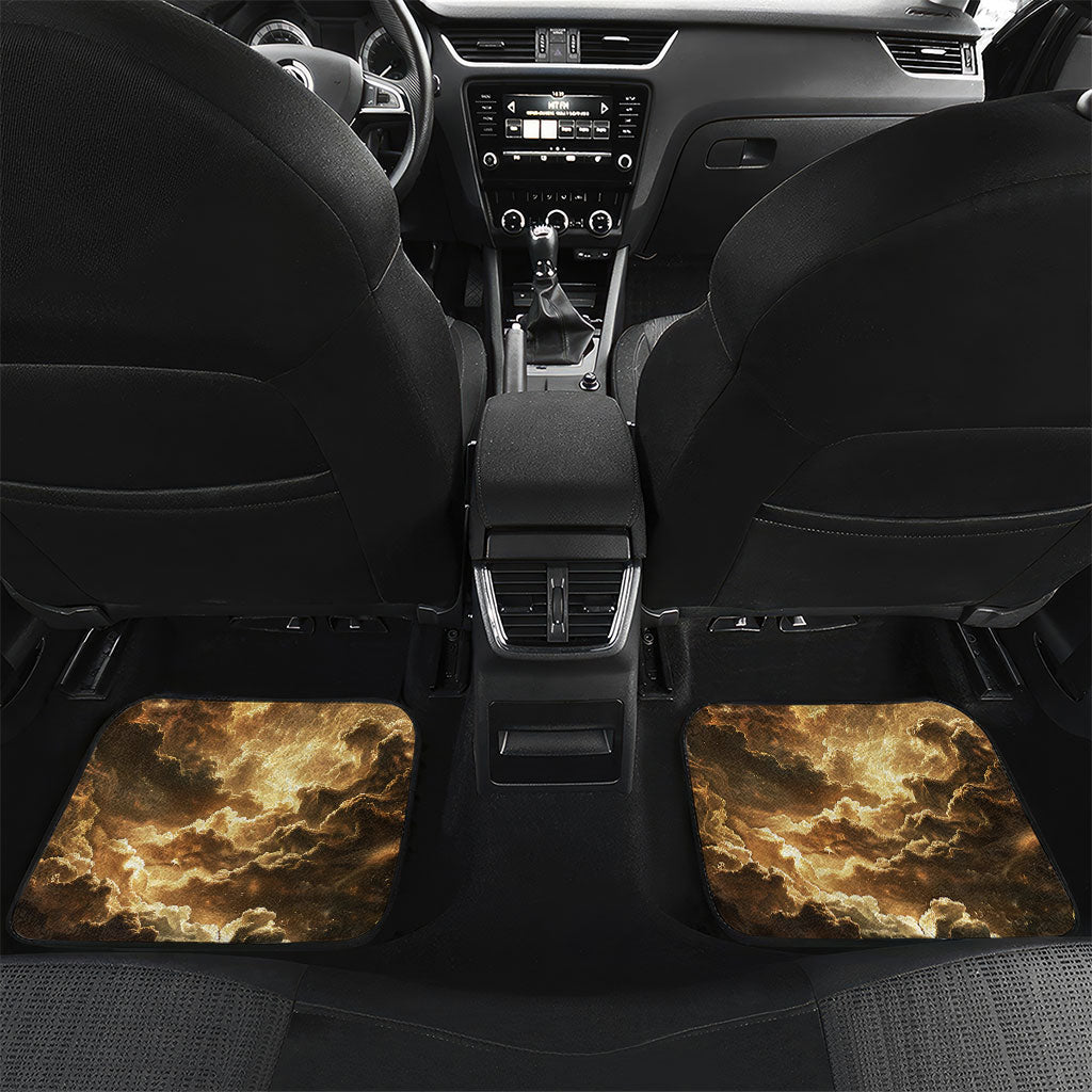 Zeus Greek Mythology King Of Gods Car Mats Gold Meander Pattern Lightning Bolt Mythological