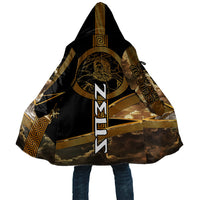 Zeus Greek Mythology King Of Gods Cloak Gold Meander Pattern Lightning Bolt Mythological