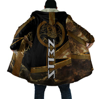 Zeus Greek Mythology King Of Gods Cloak Gold Meander Pattern Lightning Bolt Mythological