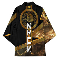 Zeus Greek Mythology King Of Gods Kimono Gold Meander Pattern Lightning Bolt Mythological