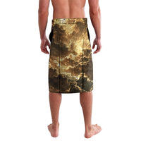 Zeus Greek Mythology King Of Gods Lavalava Gold Meander Pattern Lightning Bolt Mythological
