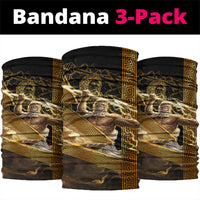 Zeus Greek Mythology King Of Gods Neck Gaiter Gold Meander Pattern Lightning Bolt Mythological