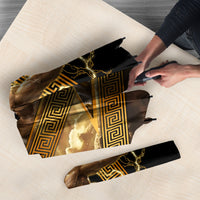 Zeus Greek Mythology King Of Gods Umbrella Gold Meander Pattern Lightning Bolt Mythological