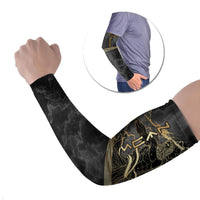 Zeus Greek Mythology King Of Gods Arm Sleeves Golden Meander Key Pattern Lightning Bolt