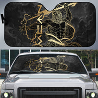 Zeus Greek Mythology King Of Gods Auto Sun Shade Golden Meander Key Pattern Lightning Bolt
