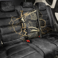 Zeus Greek Mythology King Of Gods Back Car Seat Cover Golden Meander Key Pattern Lightning Bolt