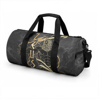Zeus Greek Mythology King Of Gods Duffle Bag Golden Meander Key Pattern Lightning Bolt